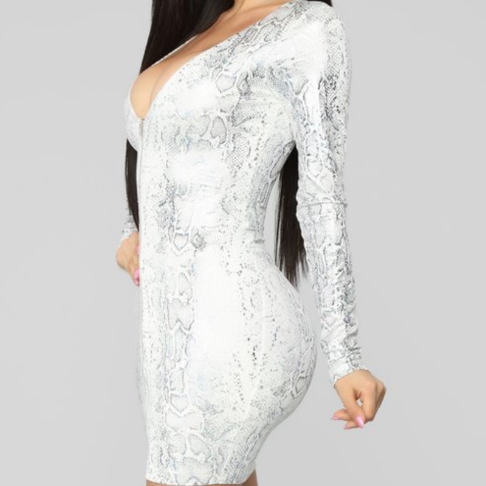 Party Dress✨Metallic Snake Print•New & Never Worn - Picture 2 of 7
